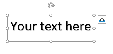 Nhập nội dung vào WordArt