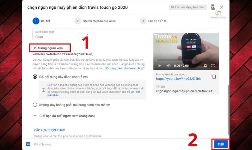 Chọn đối tượng người xem