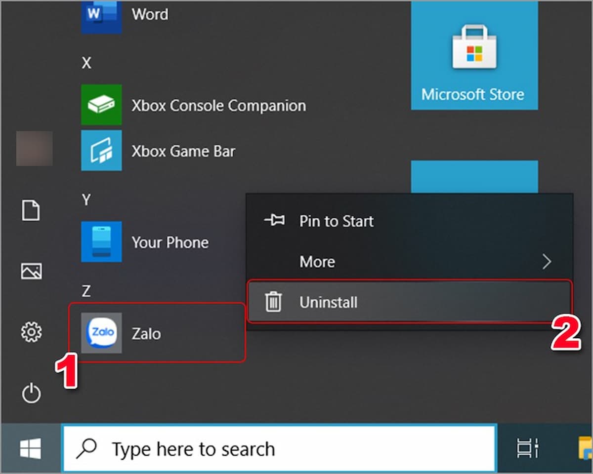 Gỡ cài đặt và cài đặt lại Zalo PC