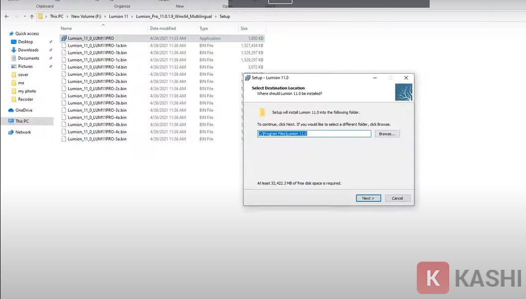 Bấm vào “Next”
