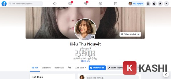 Vào trang cá nhân của bạn