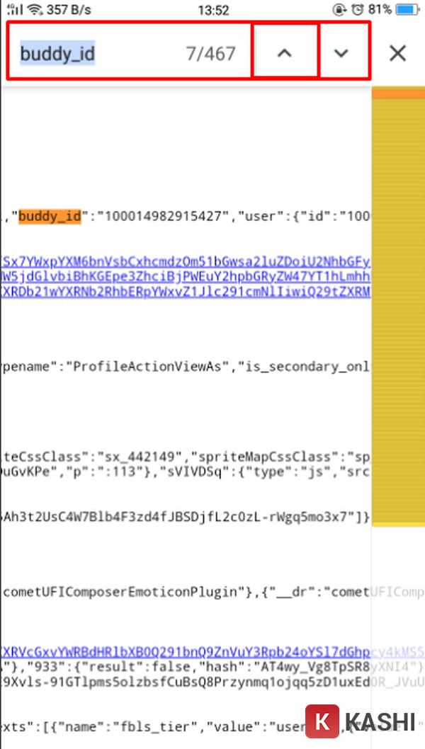 Nhập từ khóa buddy_id để lọc ra danh sách UID