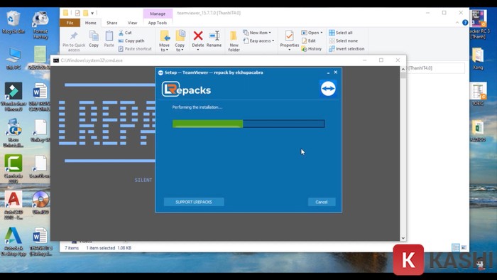 Chạy file cài đặt TeamViewer