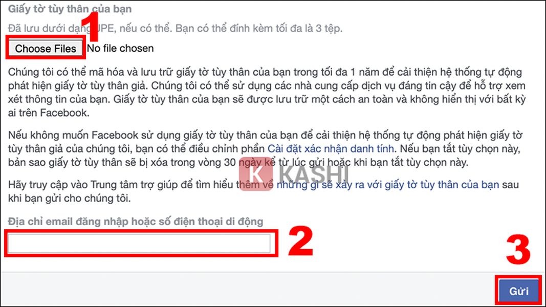 Tải lên ảnh CMND/CCCD để xác minh danh tính