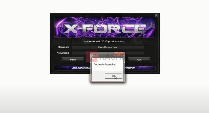 Chạy công cụ xForce với quyền Admin và nhấn Patch