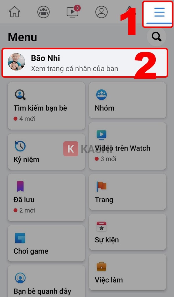 Chọn "Xem trang cá nhân của bạn"
