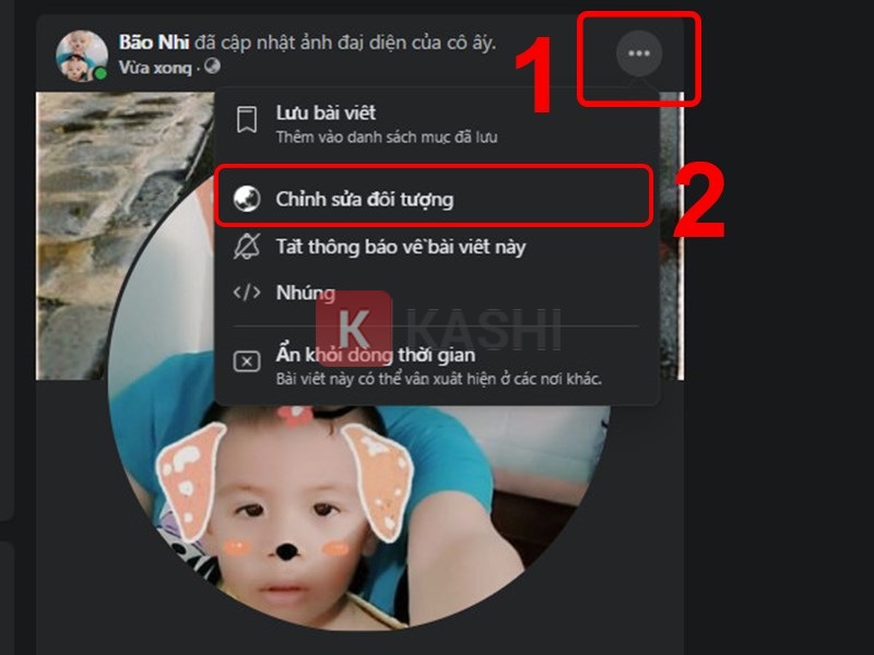 Chọn "Chỉnh sửa đối tượng"