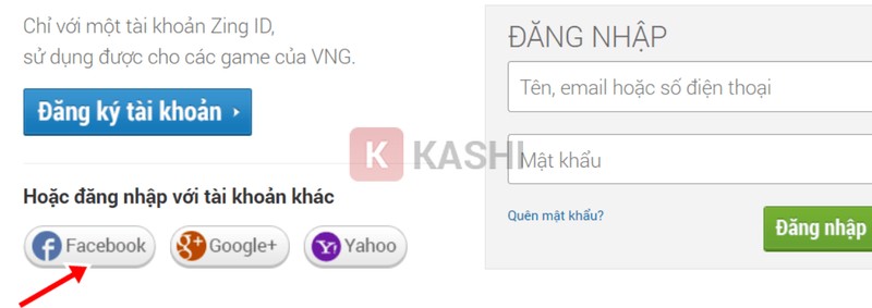 Đăng ký bằng Facebook