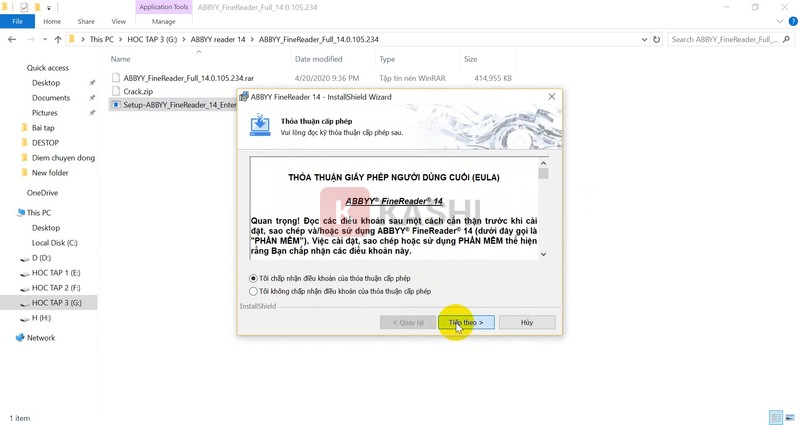 Chấp nhận điều khoản