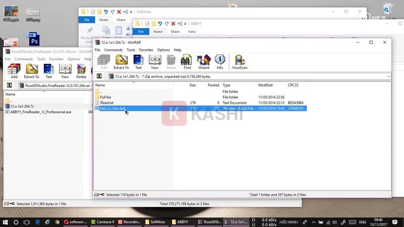 "Del_Lic_Serv.bat"-> Chọn "Run".