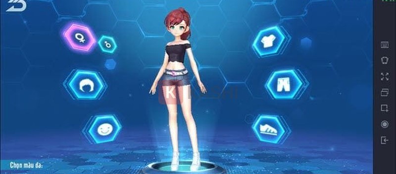 Bạn có thể chọn "Tạo nhân vật".