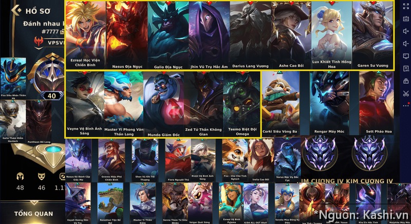 Hình ảnh minh họa Account Tốc Chiến Siêu VIP