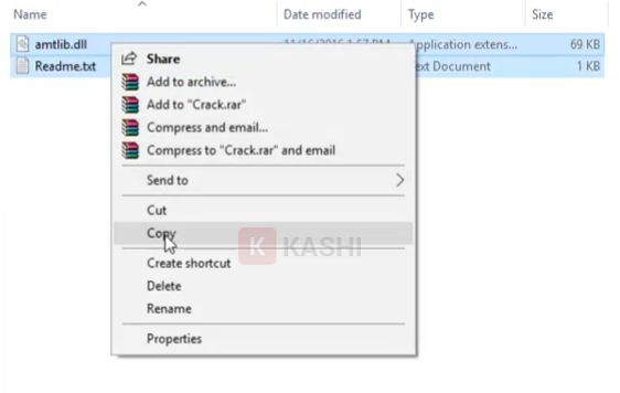Copy file kích hoạt