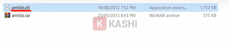 Copy file "amtlip.dll".