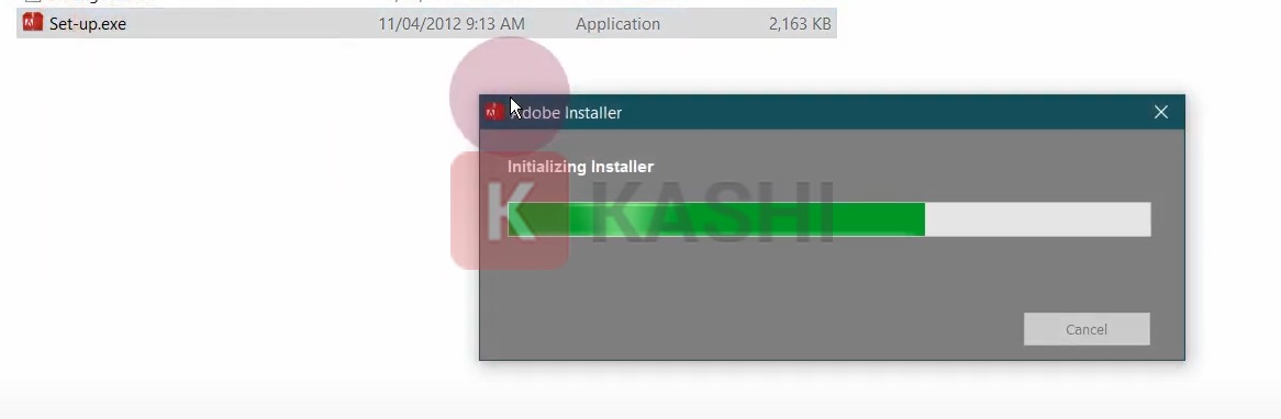 Kích đúp chuột vào file Setup