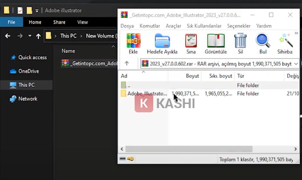 Thực hiện giải nén