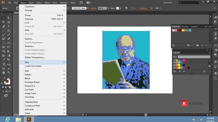 Giao diện làm việc của Adobe Illustrator CS6