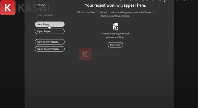 Khởi động phần mềm