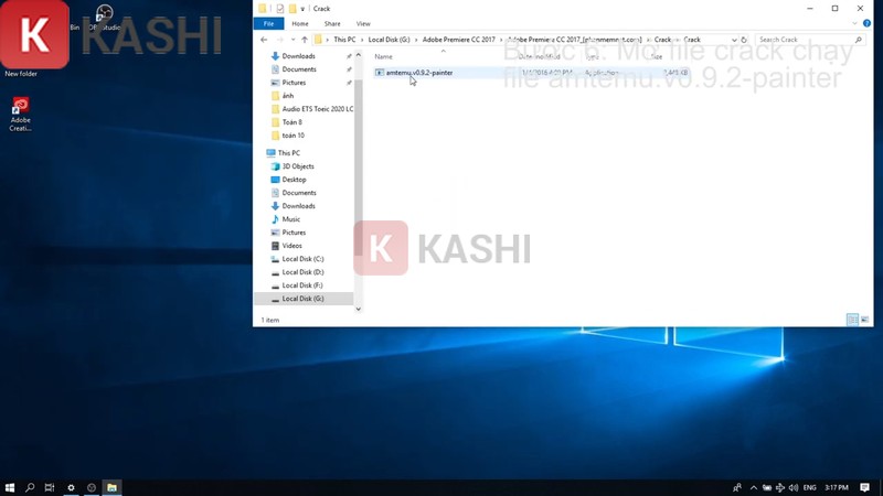 Chạy file kích hoạt