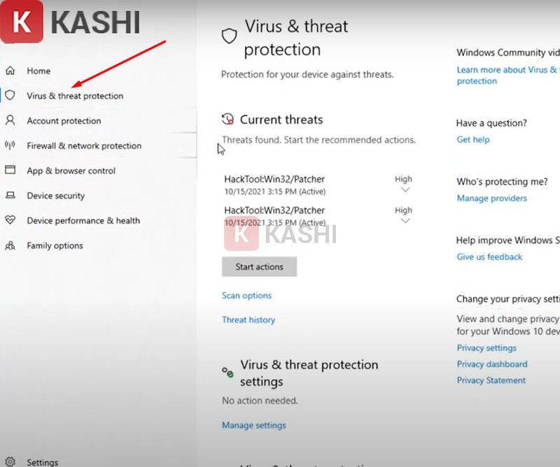 Tắt phần mềm diệt virus