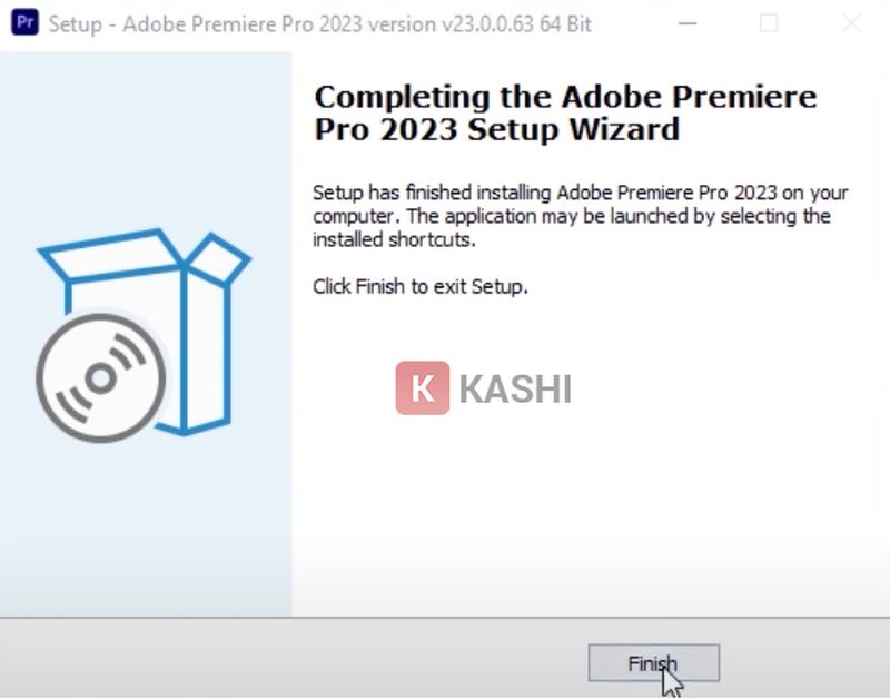 Cài đặt Adobe Premiere Pro 2023 thành công