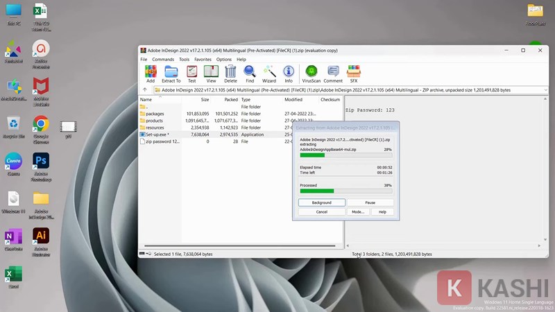 Giải nén và chạy file setup