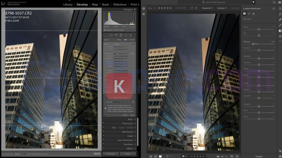 Giao diện phần mềm Adobe Lightroom Classic 2022
