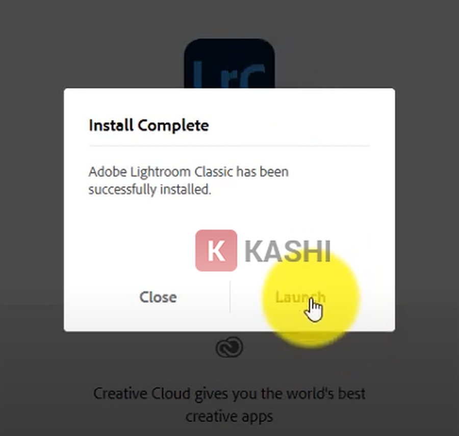 Cài đặt phần mềm Adobe Lightroom Classic 2022 thành công
