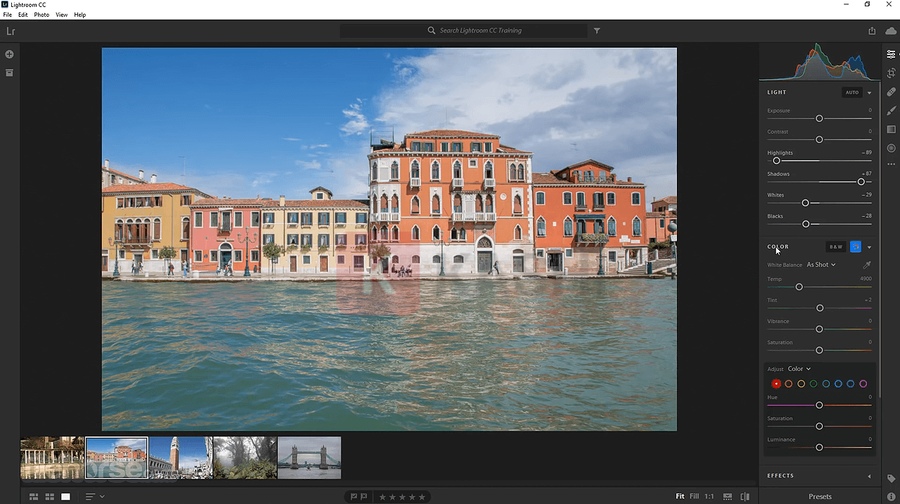 Giao diện Lightroom Classic 2023