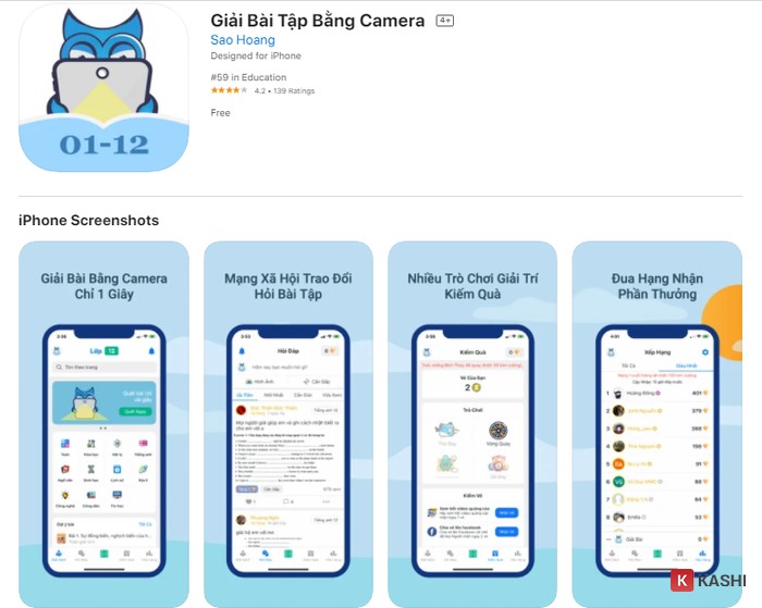 Ứng dụng Giải Bài Tập Bằng Camera