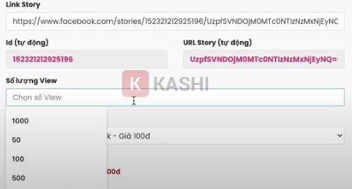 Chọn số lượng view