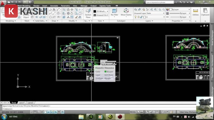 Giao diện phần mềm AutoCAD 2010