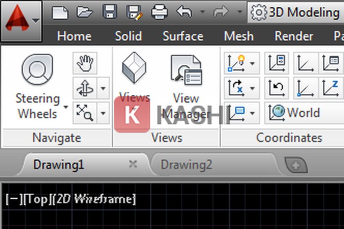 Giao diện người dùng AutoCAD 2014