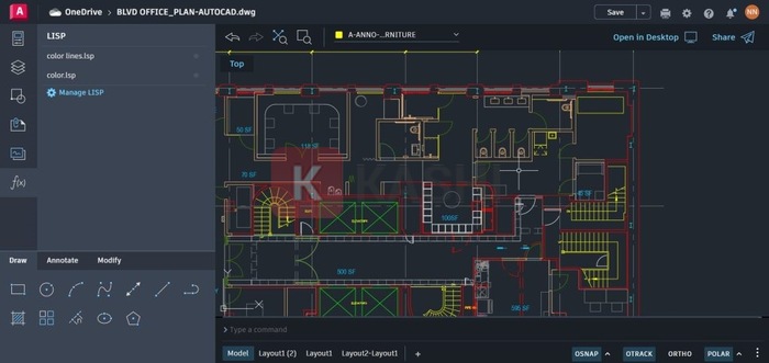 Giao diện AutoCAD 2023
