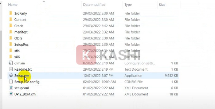 Chạy file Setup.exe
