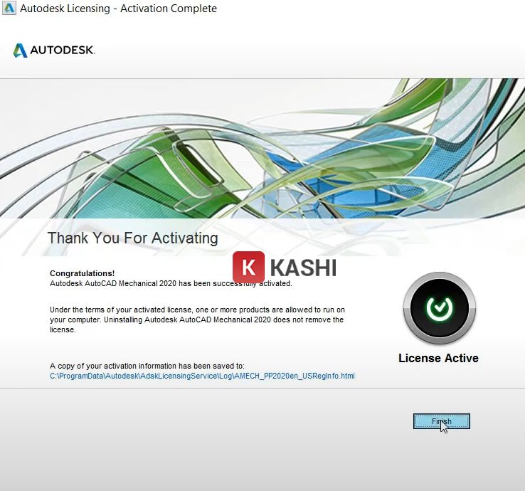 Cài đặt AutoCAD Mechanical 2020 thành công
