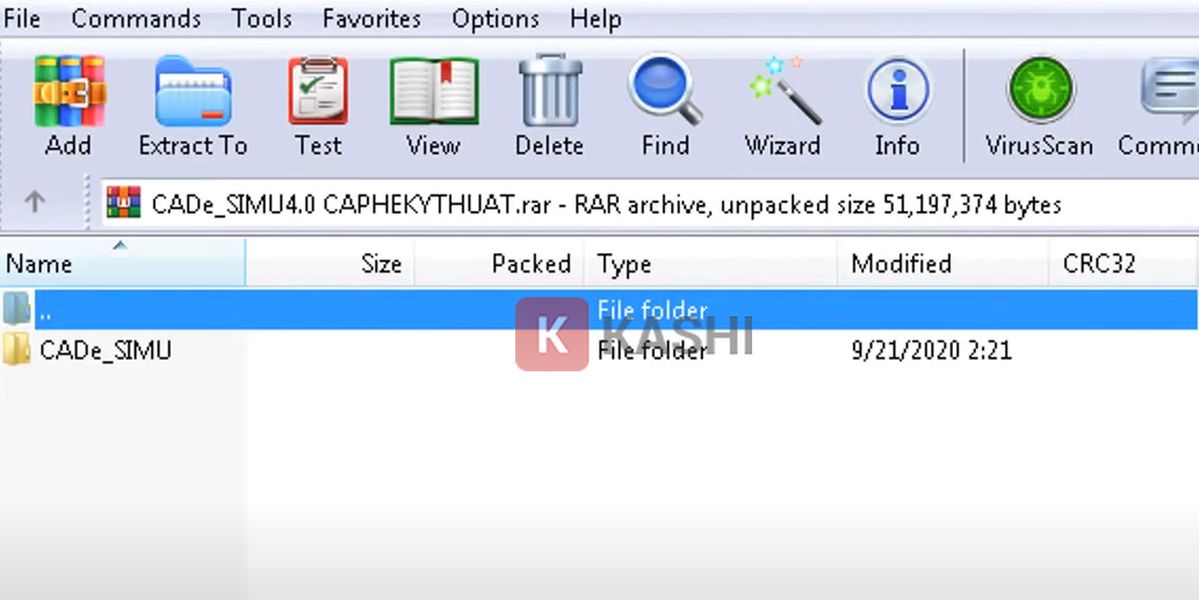 Thực hiện giải nén tệp vừa tải về.