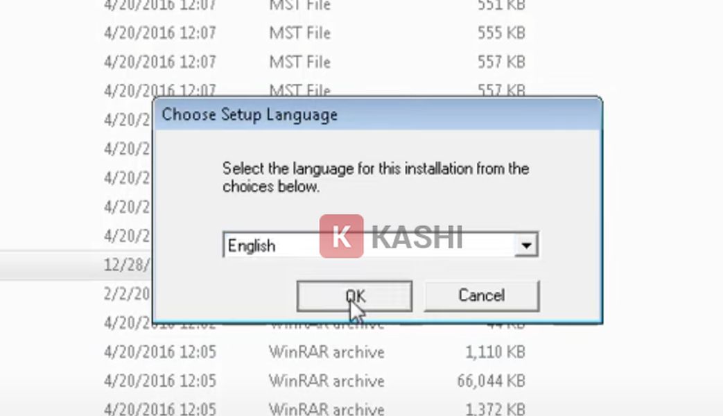 Chọn ngôn ngữ English