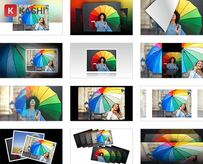 Hiệu ứng + Style đa dạng, phong phú