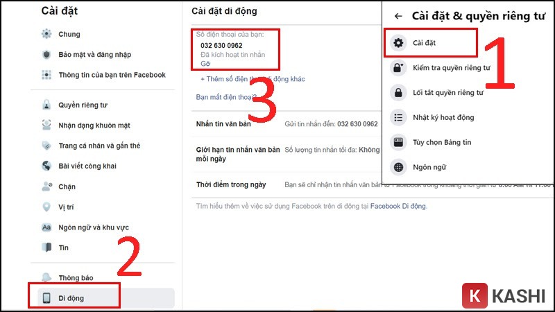 Cài đặt di động