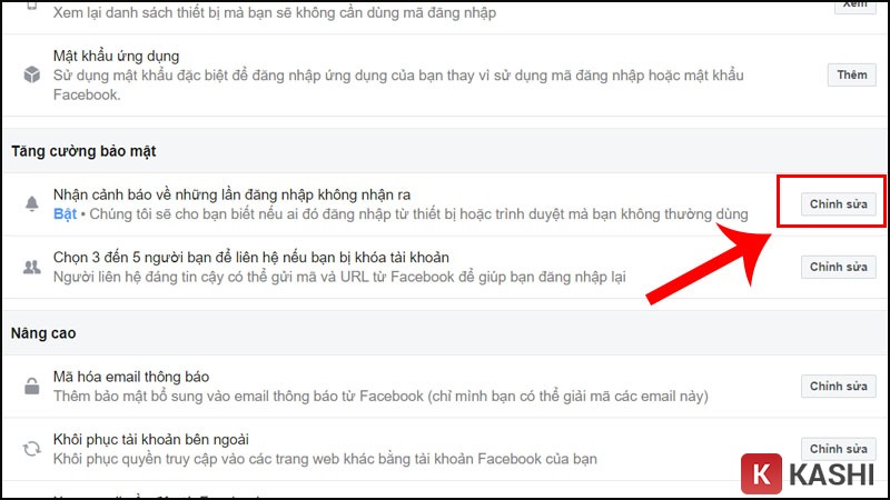Tăng cường bảo mật