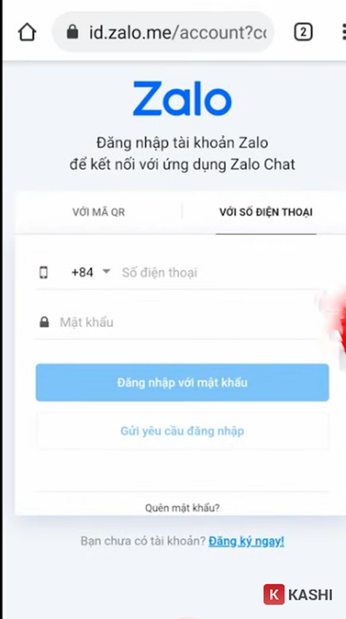 Đăng nhập Zalo Web