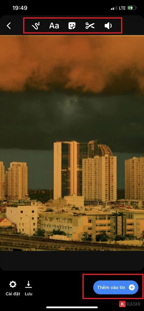 Thêm video vào Tin trên Messenger