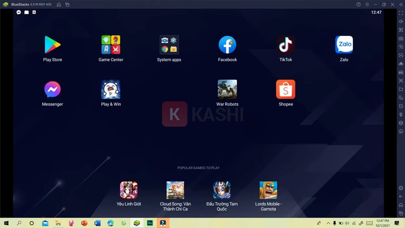 Mở Facebook trên BlueStacks