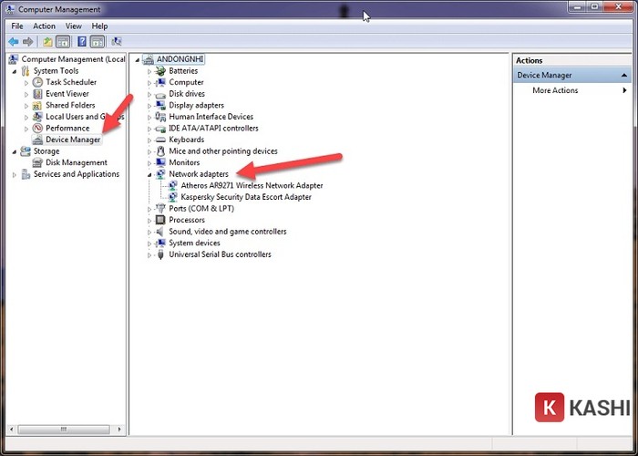 Xem Network Adapters