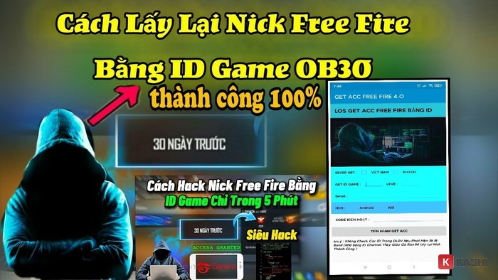 Lấy lại nick Free Fire bằng ID