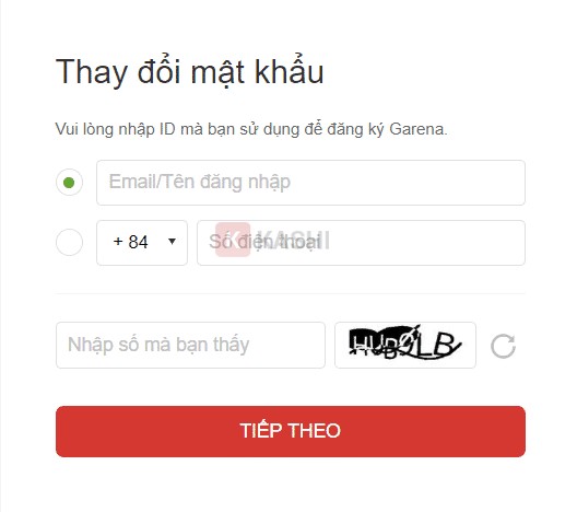 Nhập email hoặc số điện thoại