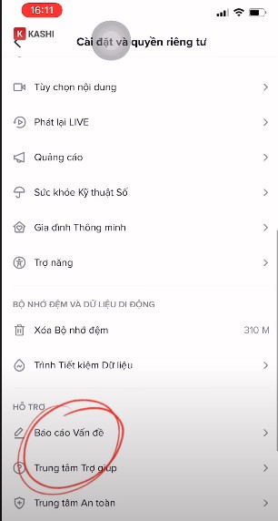 Minh họa cách báo cáo vấn đề