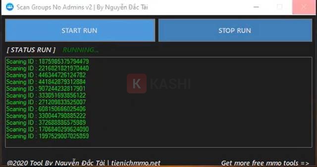 Nhấn vào “Start run”