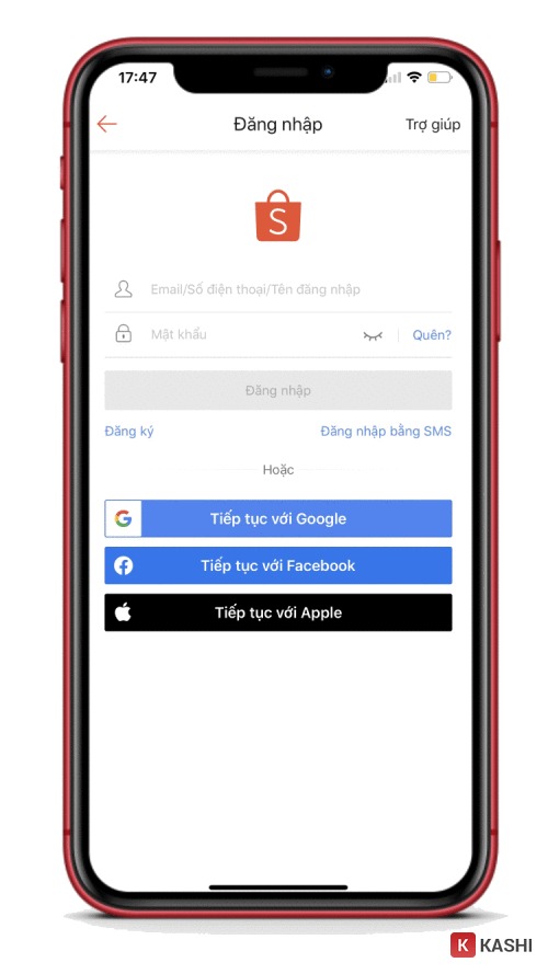 Chọn “Tiếp tục với Facebook”
